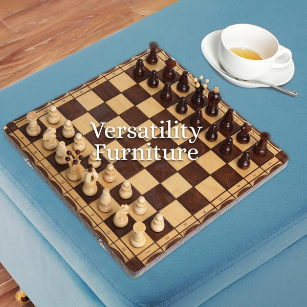 La Bella Storage Stool Bench Seat 110Cm Velvet Ocean Blue Ottomans Footstools & Poufs