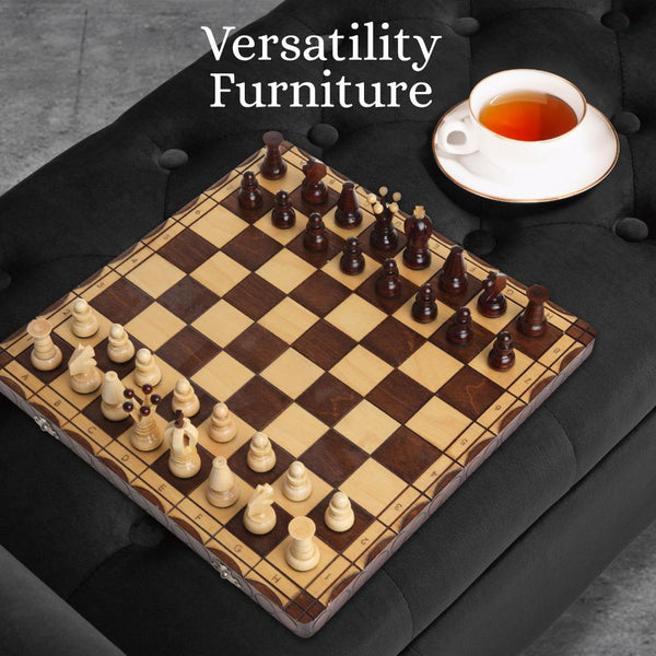 La Bella Storage Stool Arm Bench Seat 132Cm Velvet Black Ottomans Footstools & Poufs