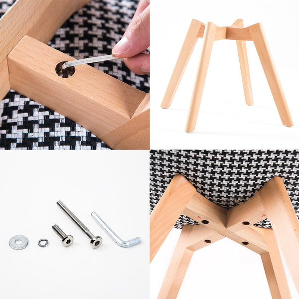 2X Retro Dining Cafe Chair Padded Seat Multi Colour Dining Chairs