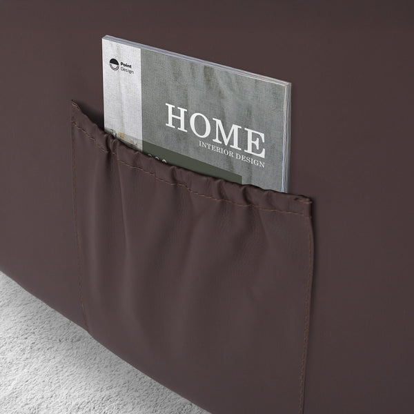 Home Recliner Chair Pu Leather Sofa Lounge Armchair Marlo Brown Sofas Armchairs & Couches