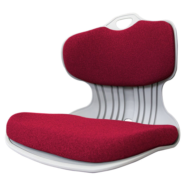 Slender Chair Posture Correction Seat Floor Lounge Padded Stackable Red Seat & Posture Cushions