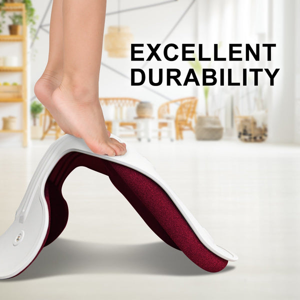 Slender Chair Posture Correction Seat Floor Lounge Padded Stackable Red Seat & Posture Cushions