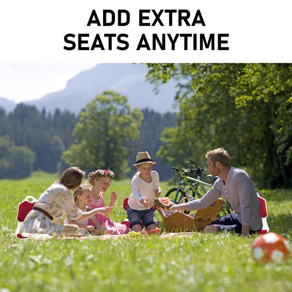 Slender Chair Posture Correction Seat Floor Lounge Padded Stackable Red Seat & Posture Cushions