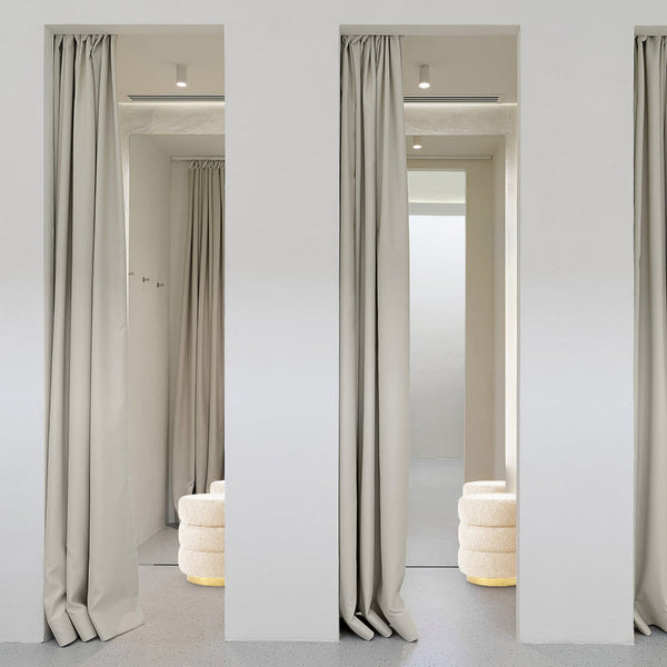 La Bella Round Stacked Ottoman Stool Teddy Fleece Fabric Foot Rest 38Cm Beige Ottomans Footstools & Poufs