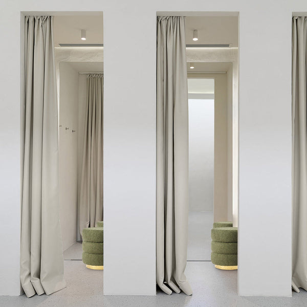 La Bella Round Stacked Ottoman Stool Teddy Fleece Fabric Foot Rest 38Cm Green Ottomans Footstools & Poufs