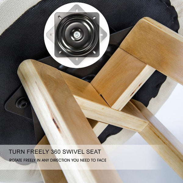 La Bella 4X Bar Stool Dining Chair Fabric Leila 72Cm Beige Benches Bar Stools