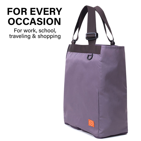 Shopper Bag Tote Bag Foldable Travel Laptop Grocery Nylon Ko Shoulder Purple Reusable Shopping Bags