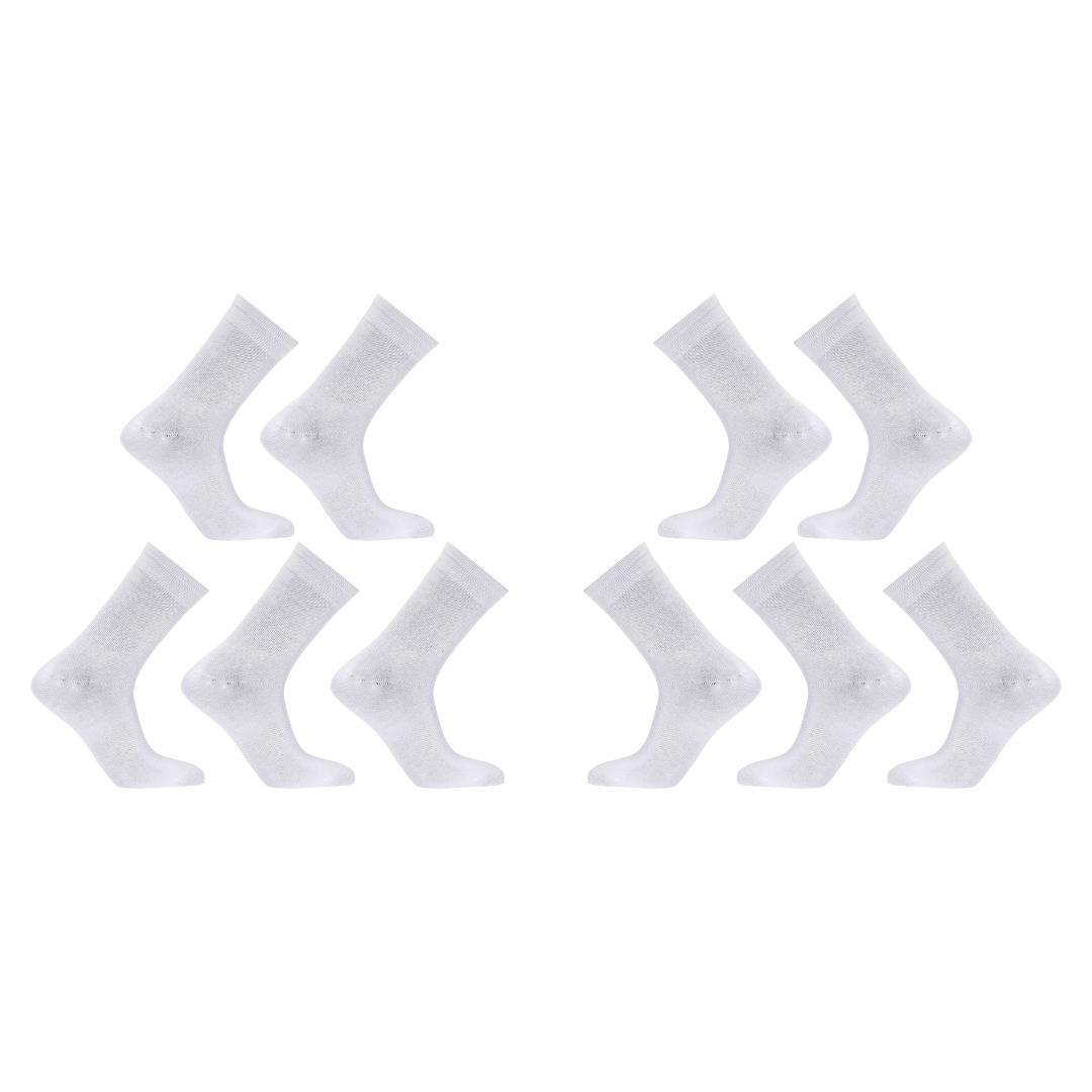 Rexy 10X 3D Seamless Crew Large Slim Breathable White Socks