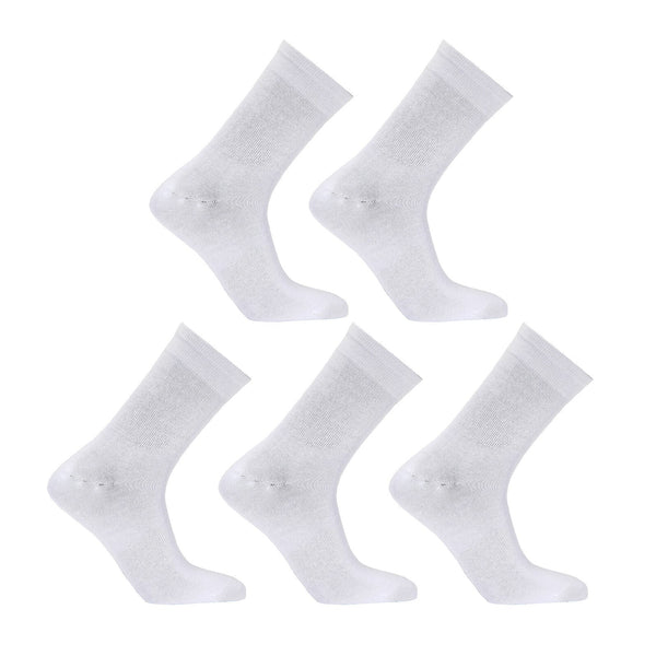 5X Rexy 3D Seamless Crew Medium Slim Breathable White Socks