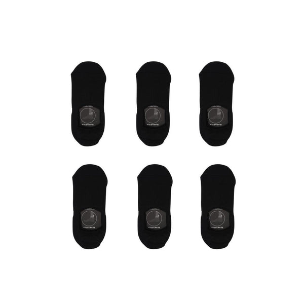 Rexy 6X Cushion No Show Ankle Large Non Slip Breathable Black Socks