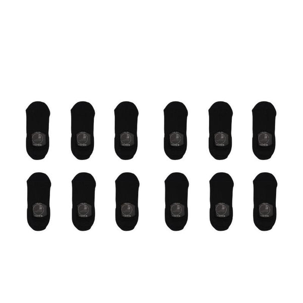 Rexy 12X Cushion No Show Ankle Medium Non Slip Breathable Black Socks