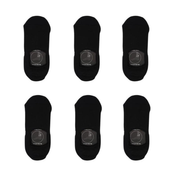 Rexy 6X Cushion No Show Ankle Small Non Slip Breathable Black Socks