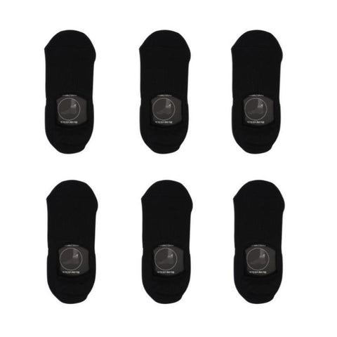 Rexy 6X Cushion No Show Ankle Small Non Slip Breathable Black Socks