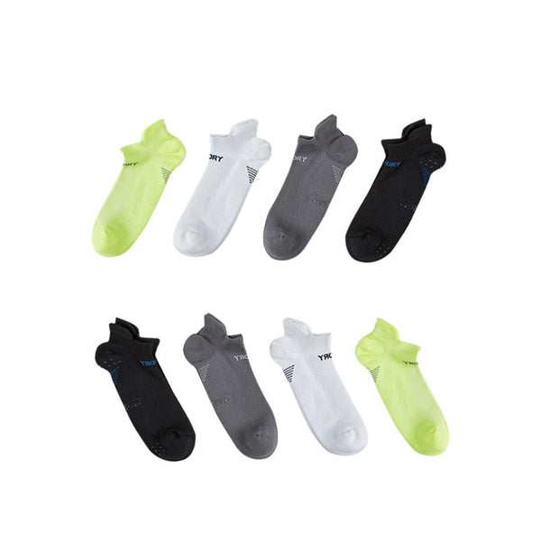 Rexy 8X Seamless Sport Sneakers Small Non Slip Heel Tab Multi Colour Socks