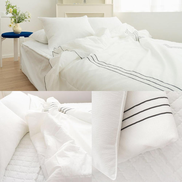 Saesom Flua Snow Comforter Set Queen Cool Quilt Bedspread White Comforter Sets Queen