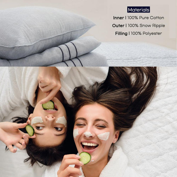 Saesom Flua Snow Comforter Set Queen Cool Quilt Bedspread White Comforter Sets Queen