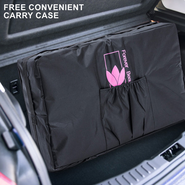 Aluminium Beauty Massage Table Bed 2 Fold 55Cm Black Massage Tables & Chairs