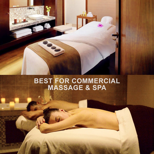 Aluminium Beauty Massage Table Bed 2 Fold 55Cm Black Massage Tables & Chairs