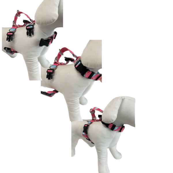 Harnesses Banhamsisun Dog Double Lined Straps Harness Adjustable Sweet Green