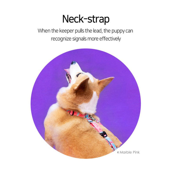 Banhamsisun Dog Double Lined Straps Harness Sweet Green Harnesses