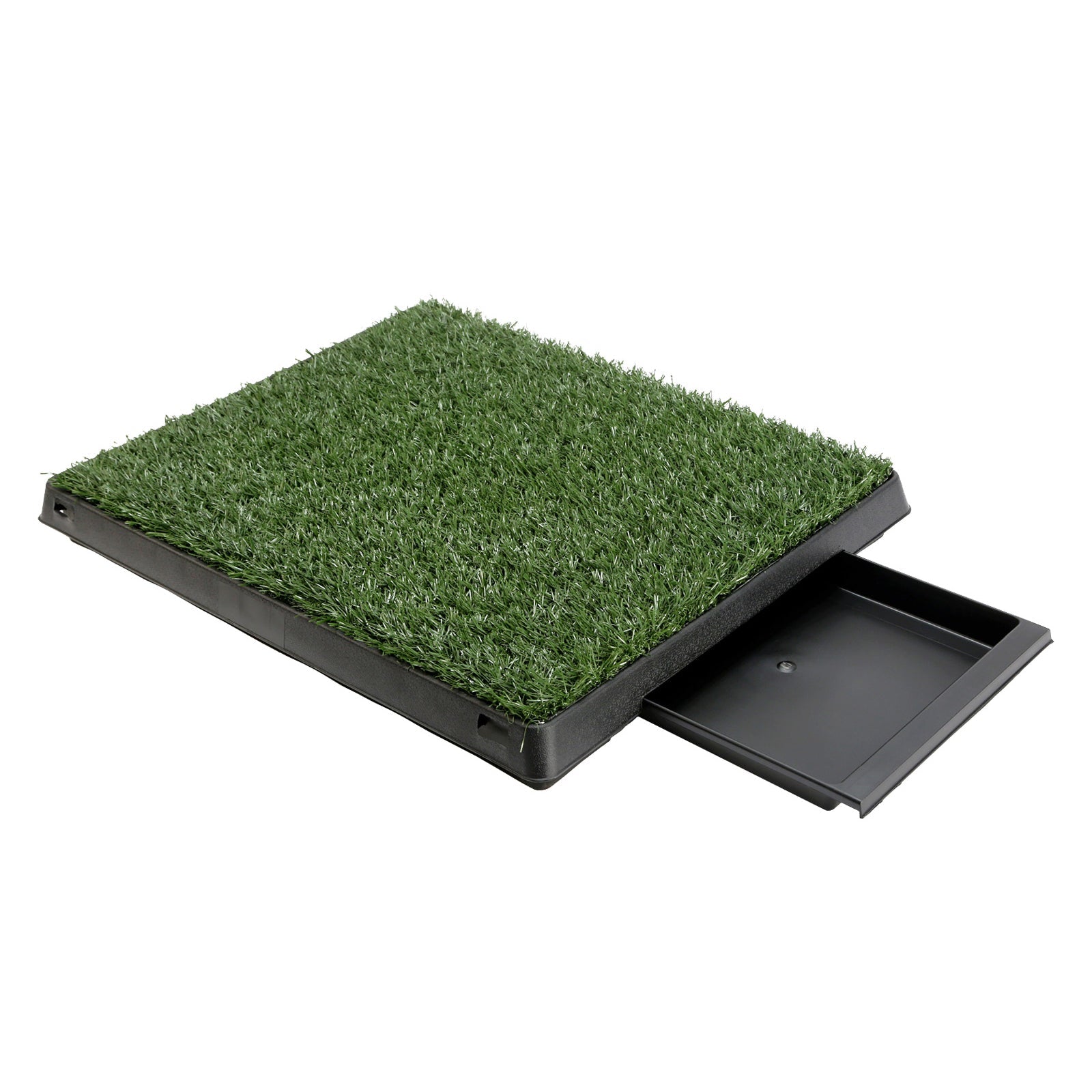 Pet Dog Potty Tray Training Toilet + 1 Grass Mat 63Cm X 50Cm Puppy Training Pads