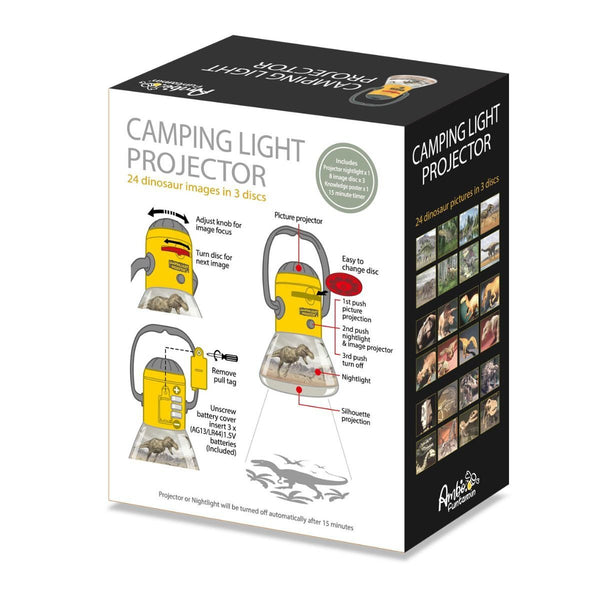 Dinosaur Mini Night Light Camping Projector Lantern Torch Kids Learning Toy Night Lights