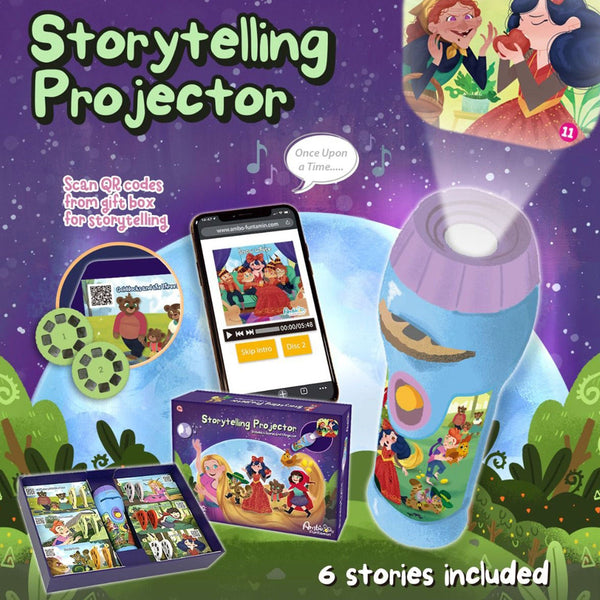 Storytelling Torch Projector 6 Stories Gift Set Audio Kids Learning Stem Toy Series 2 Educational Toys