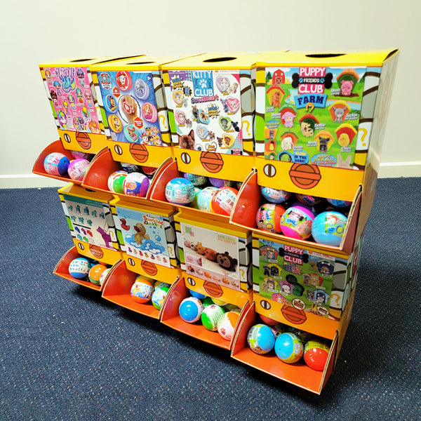 Kenisy 40X Geometric Translucent Dog Toy Capsules 50Mm Collectible Gacha In Display Box Other Games