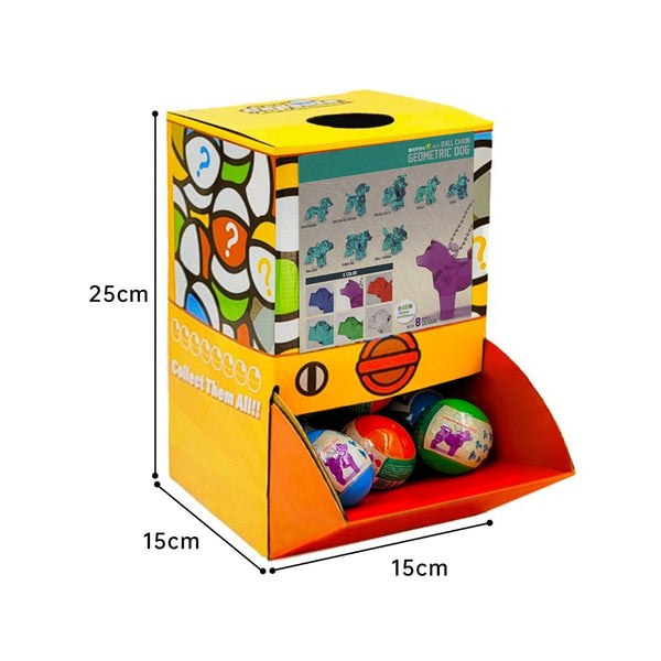 Kenisy 40X Geometric Translucent Dog Toy Capsules 50Mm Collectible Gacha In Display Box Other Games