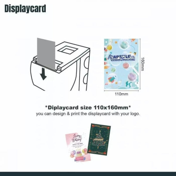 Kenisy Gachapon Capsule Toy Vending Machine Lite Mini Collectible Dispenser Stackable White Other Games