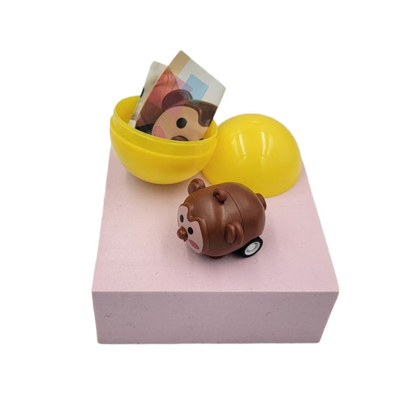 Kenisy 40X Cute Animal Pull Back Car Toy Capsules 50Mm Collectible Gacha In Display Box Other Games