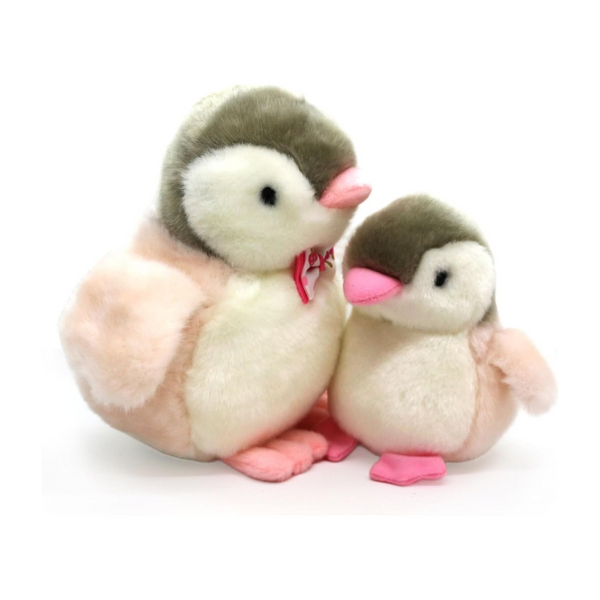 Kenisy 2X Plush Penguin Keychain Or Doll With Sound Activation Pink Plush Toys
