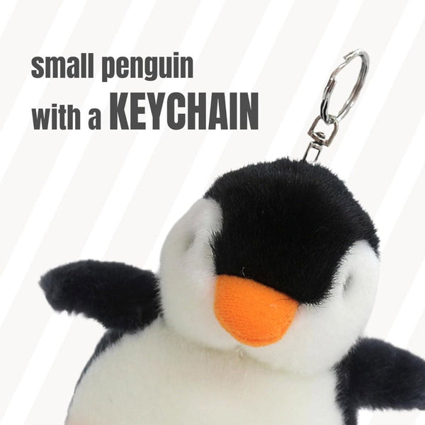 Kenisy 2X Plush Penguin Keychain Or Doll With Sound Activation Pink Plush Toys