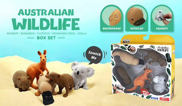 Kenisy Stretchy Squishy Australian Wildlife Gift Set Sensory Stimulation Animal Toys Placeholder