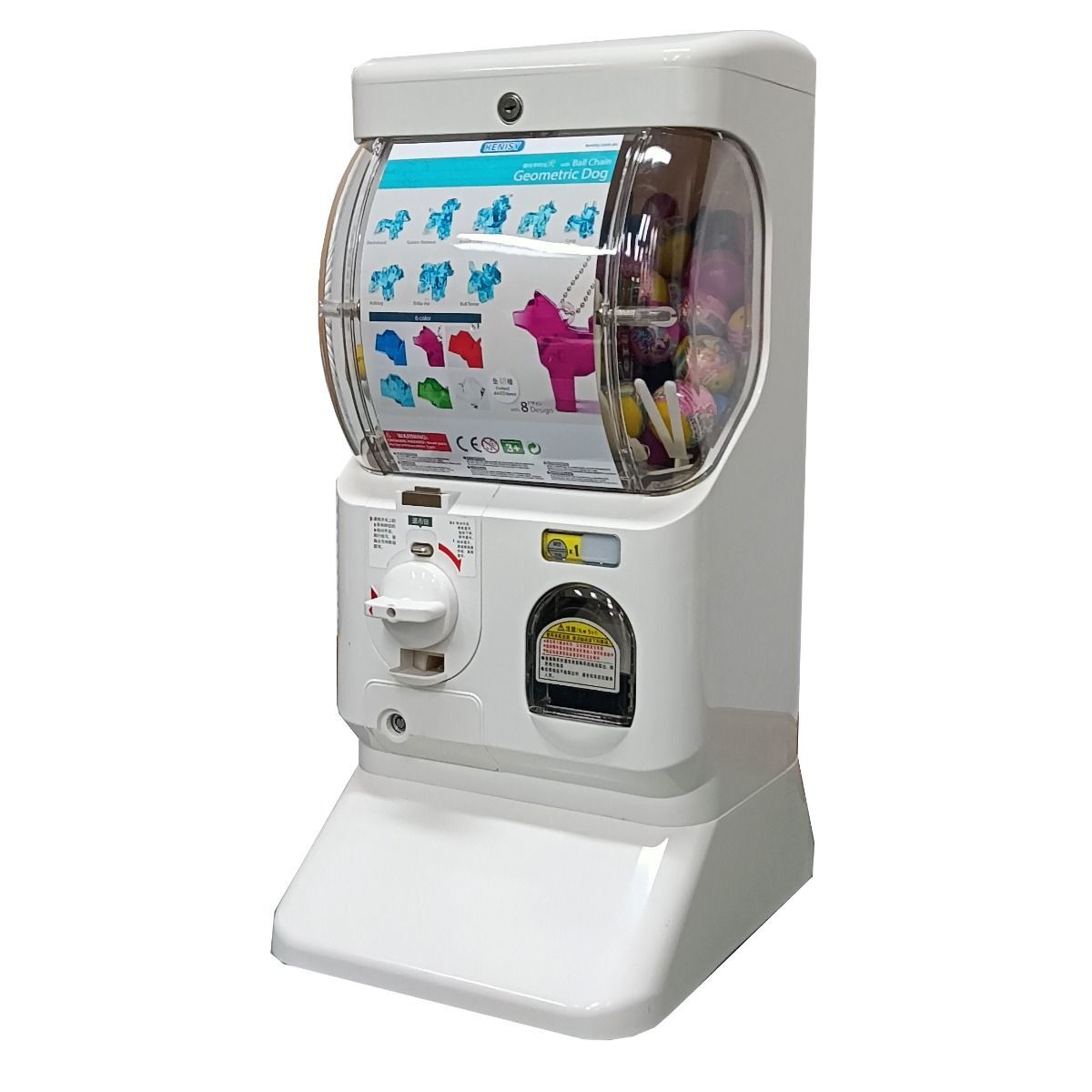 Kenisy Gachapon Capsule Toy Vending Machine Collectible Dispenser White Other Games