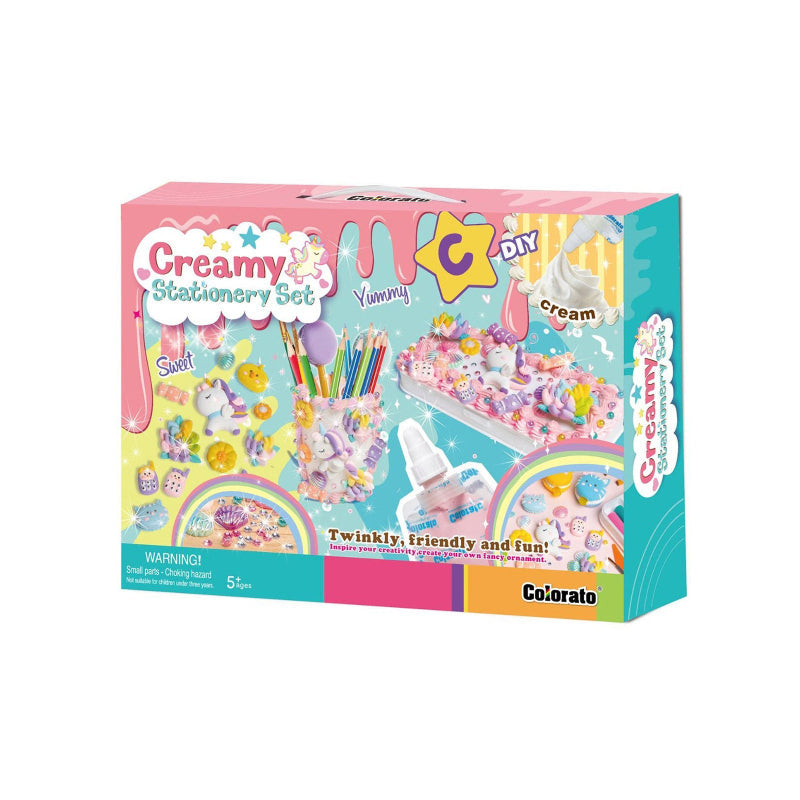 Colorato Creamy Stationery Set Super Clay And Charms Diy Craft Kit For Kids Kids Craft Kits