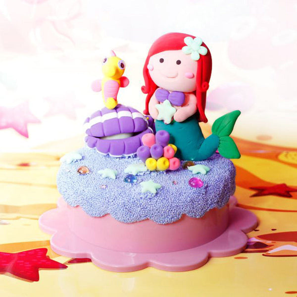 Kenisy Colorato Mermaid Glow Set In The Dark Super Clay Diy Craft Kit For Kids Kids Craft Kits