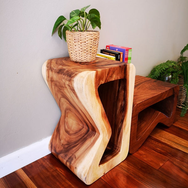 Side Table Coffee Or Entrance Corner Table Hand Crafted From Solid Wood Side Tables