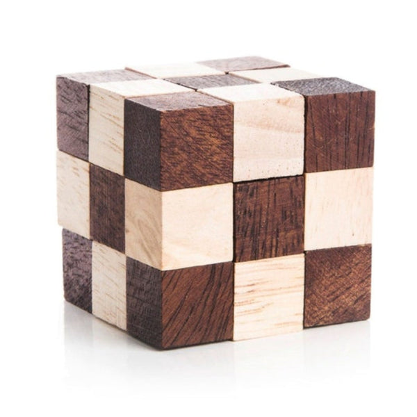 4 Individual Brainteaser Wooden A Gift Box Puzzles