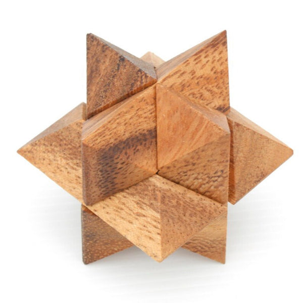 12 Unique Hand Made Wooden In A Deluxe Gift Box Set For Kids Or Adults Puzzles