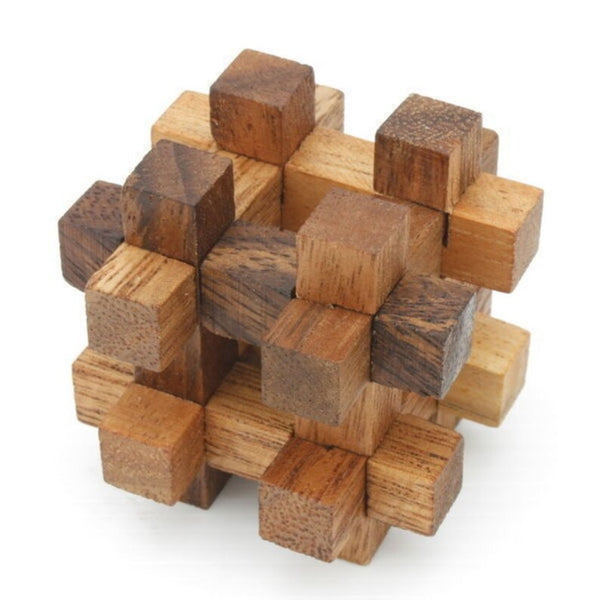 12 Unique Hand Made Wooden In A Deluxe Gift Box Set For Kids Or Adults Puzzles