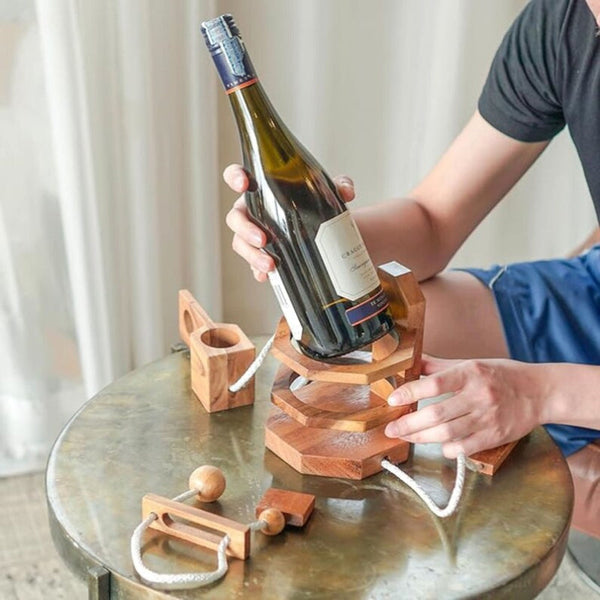 Wine Stopper Lock Puzzle Party Cant Drink It Until You Crack The Fun Bottle Stoppers