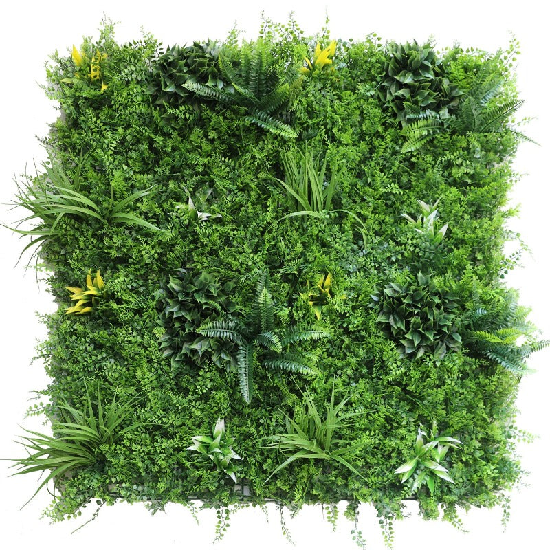 1 Sqm Artificial Plant Wall Grass Panels Vertical Garden Foliage Tile Fence 1X1m Artificial Plant Panels