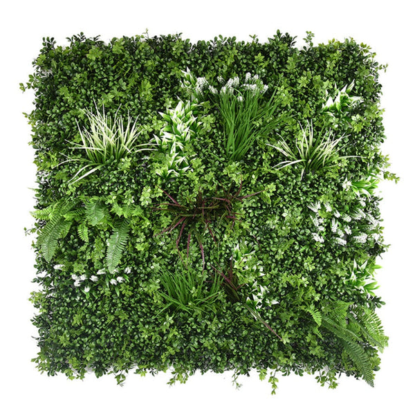 1 Sqm Artificial Plant Wall Grass Panels Vertical Garden Foliage Tile Fence 1X1m Artificial Plant Panels