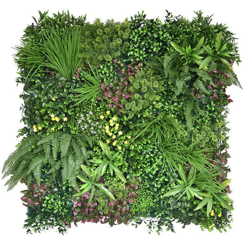 1 Sqm Artificial Plant Wall Grass Panels Vertical Garden Foliage Tile Fence 1X1m Artificial Plant Panels