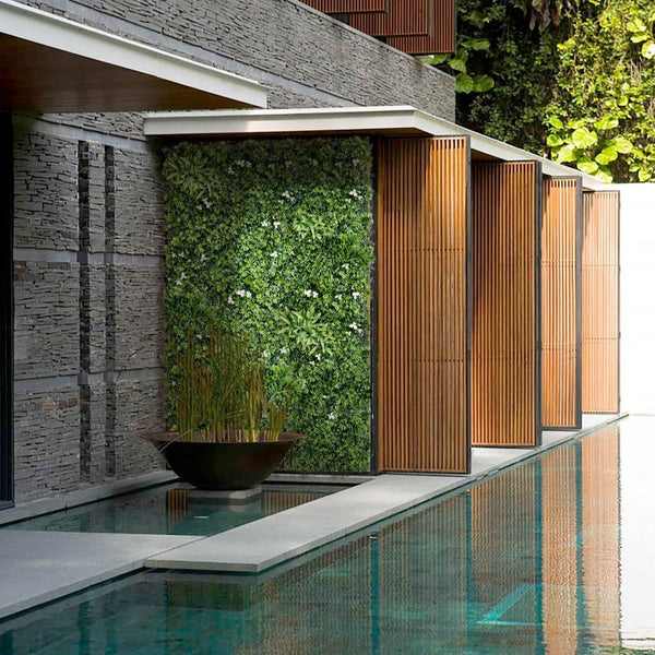 1 Sqm Artificial Plant Wall Grass Panels Vertical Garden Tile Fence 1X1m Green Artificial Plant Panels