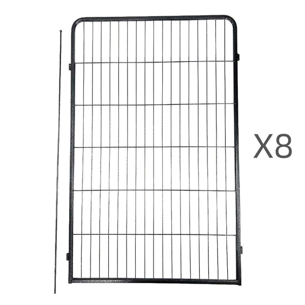 Yes4pets 8 Panel 120 Cm Heavy Duty Pet Dog Cat Rabbit Exercise Extension Playpen Puppy Fence Fences & Pens