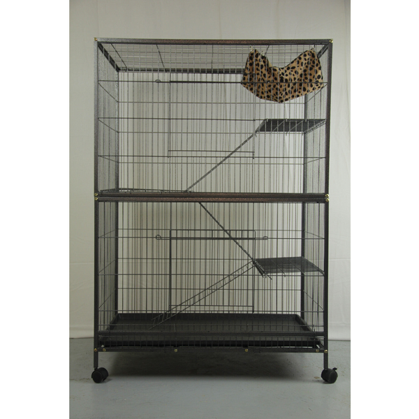 Yes4pets 2 X Platforms & Ladders For 140 Cm Ferret Parrot Cat Bird Cage Birds Toys