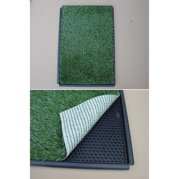Yes4pets Indoor Dog Puppy Toilet Grass Potty Training Mat Loo Pad Green 85Cmx 63Cm Puppy Training Pads
