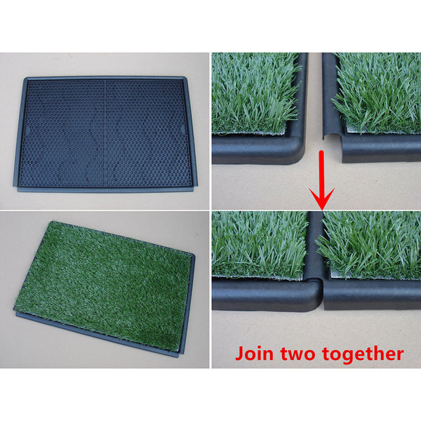 Yes4pets Indoor Dog Puppy Toilet Grass Potty Training Mat Loo Pad Green 85Cmx 63Cm Puppy Training Pads